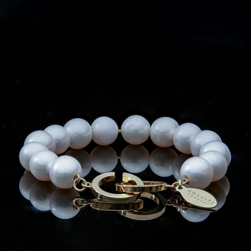 Double White South Sea Pearl Cuff Bracelet | LaNae Fine Jewelry