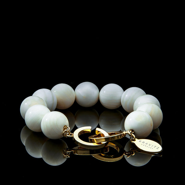 Ivory Shell Bracelet, 12mm