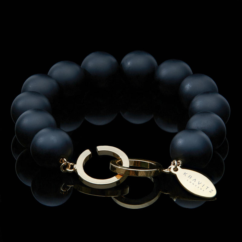 Black Onyx Bracelet, 12mm