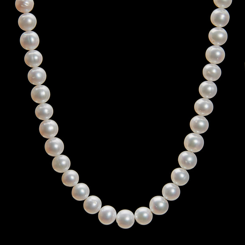 Freshwater Pearls Necklace (AA grade), 9-10mm